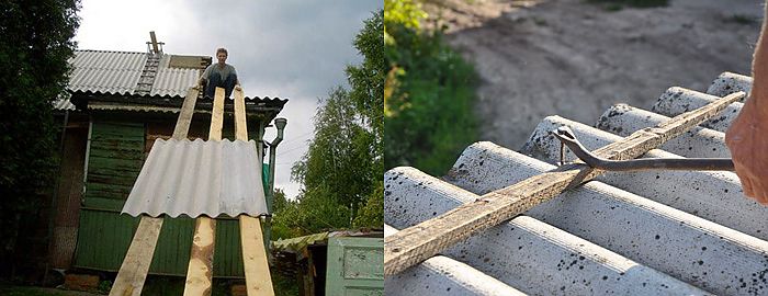 замена шифера цена